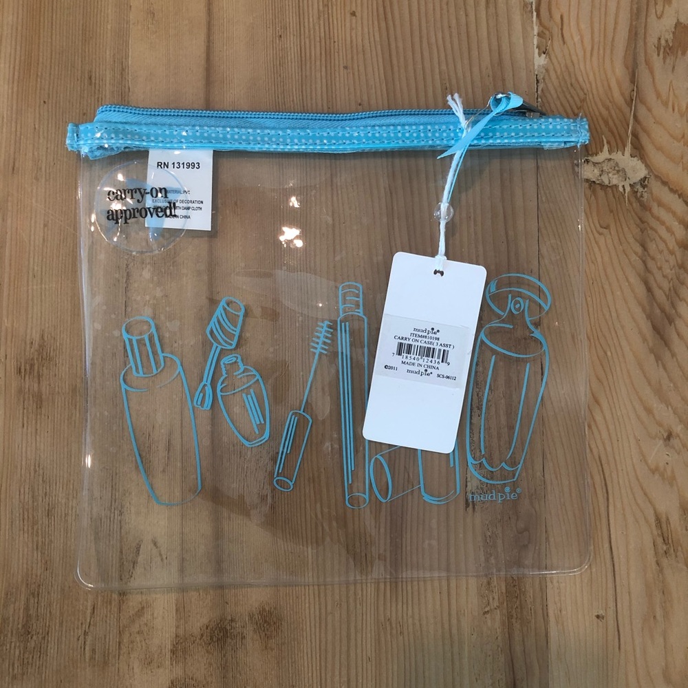 Mud Pie Clear Zip Carry in Case